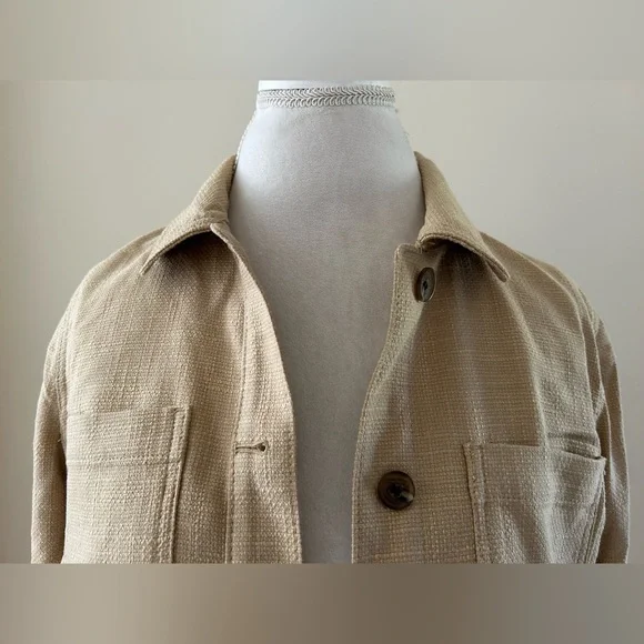 CUTE Talbots Khaki Shirt/Jacket - Picture 2 of 10